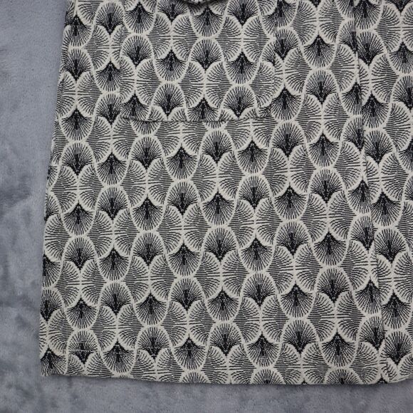 Sans Souci Skirt Womens M Black Flat Front Pockets Back Zip Above Knee A Line - Picture 10 of 16